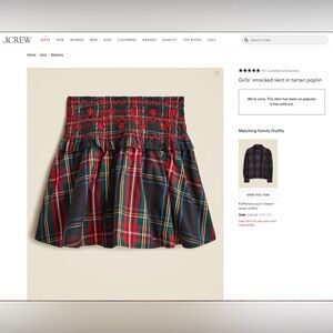 ISO Crew Cuts Tartan Skirt